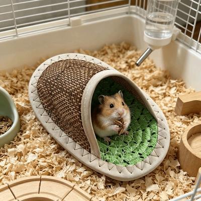Slipper Shape Hamster Cool Nest Breathable Hamster Slipper Nest Creative Pet Cave Nest  Pet Resting