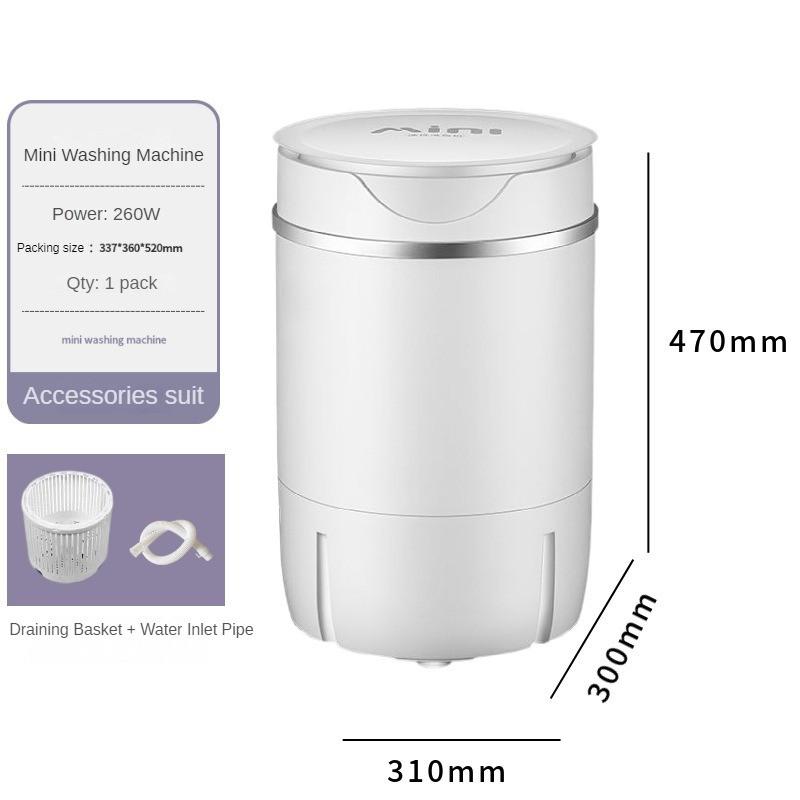 Small Household Mini Washing Machine Dormitory Elution Integration Machine Blue Light Sterilization Cleaning Equipment