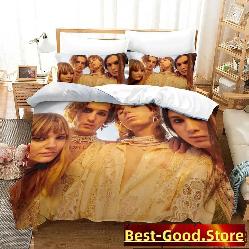 3D Print Maneskin Bedding Set Boys Girls Twin Queen King Size Duvet Cover Pillowcase Bed boys Adult Home Textileextile