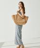 VIKINI VENDER Sac Carré en Rafia Naturel Royden
