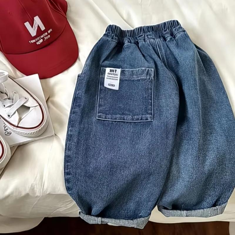 Children's Clothes Girls Jeans Cotton Loose Baby Boys Harem Pants 1-7Year Toddler Kids Casual Denim Trousers