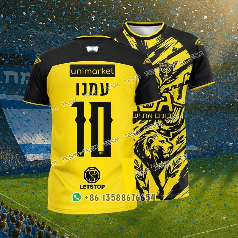 2025 Hot-selling TESM Men Summer t-Shirt Casual Sports Short-Sleeved High-Definition Printed Shirt Outdoor Team Breathable Top