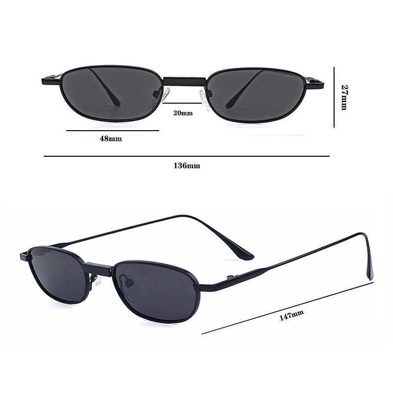 HBK New Retro Polarized Sunglasses Men Small Frame Tac Lenses Punk Sun Glasses Women Fishing Outdoor Party Eyeglasses
