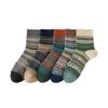 5 Pairs of Girls Autumn and Winter Retro Fashion New Drum Cotton Socks