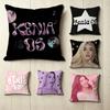 Latin Pop Singer K-Kenia O-Os  Square Double-Sided Printed Pillow Case Bedroom Bedside Pillow Sofa Cushion Cover