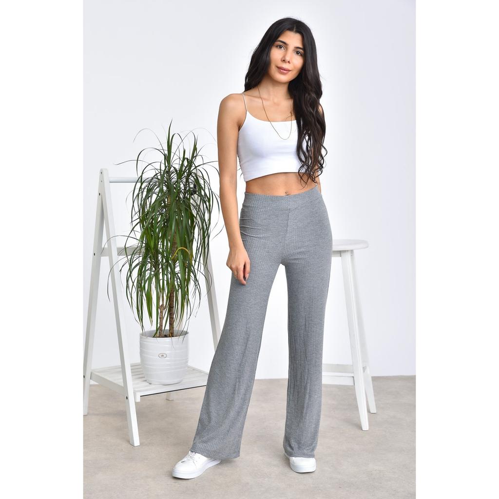 Pantaloni de vară din bumbac, confortabili, cu talie înaltă, pentru femei, cu potrivire relaxată