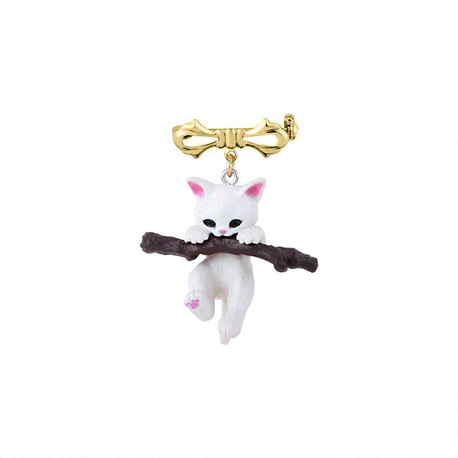 

Брошь «Дятел» со стразами, высококачественная женская одежда, аксессуар в виде цветка на груди One Size белый