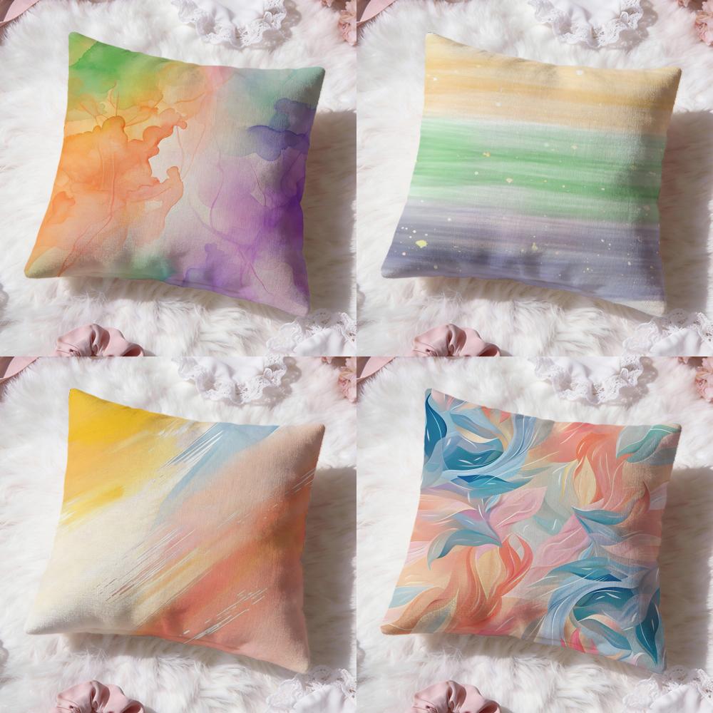 Pure color blending Cushion Cover Premium Comfort Reversible Pillow Cove Two in One Design for Any Room Car Interior
