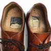 Vintage 80s-90s ANTICA CUOIERIA Made In Italy Handmade Plain Toe Shoes Brown Size 41 (26.0)(USED)