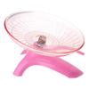 Hamster Running Wheel Silent Mouse Running Toy Flying Saucer Axle Wheel Rat Running Disc Toys Small Animal Hamster  Pink