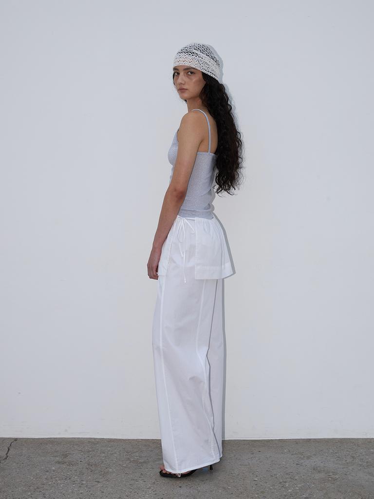 TEXT ROOM Roser Cotton Pants White