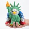 Funny Eagle GoddessStatue 3D Printed Goddess Ornament, American Flag Wings Statue, Feather Texture Art And Statue of Liberty Figurine for Home Office