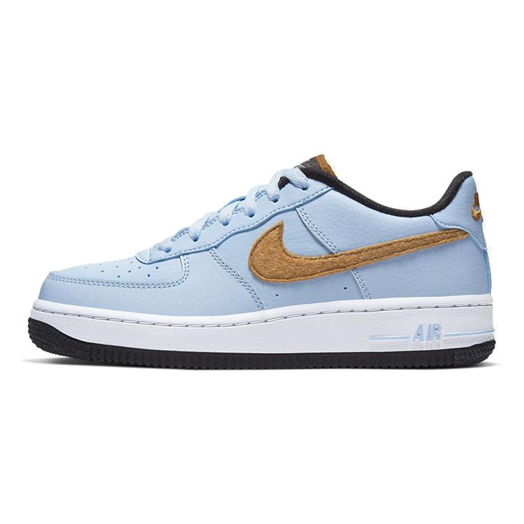 

Nike Air Force 1 Felt Low top Kids Skateboarding Shoes Sky Blue Teenagers BV6058-400 38.5