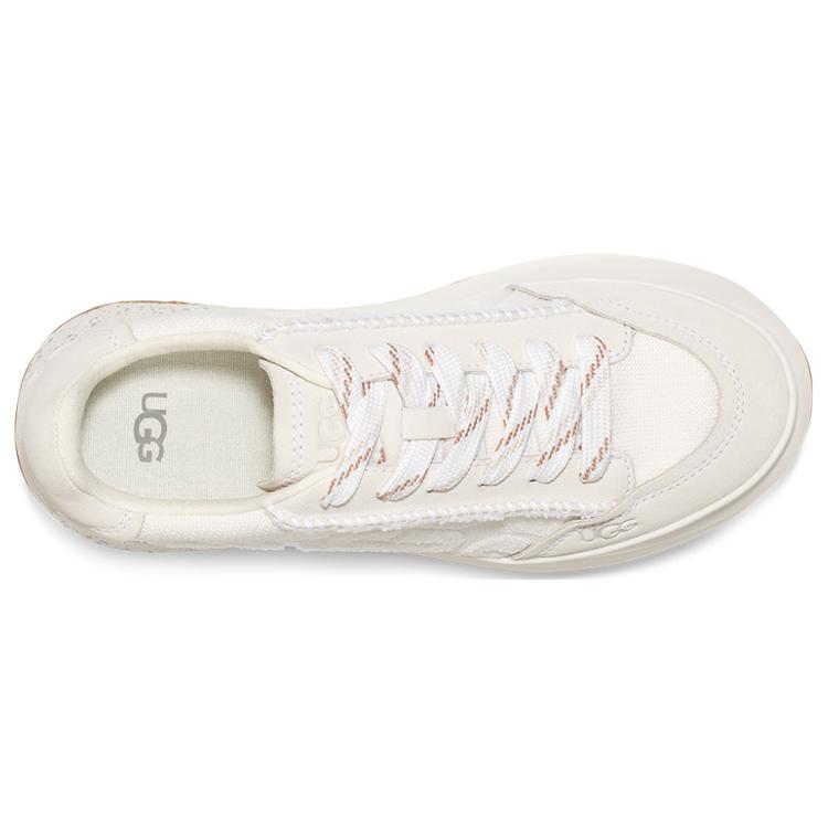 UGG Marin Lace Logo Sneaker 'White' Women's 1125025-WHT
