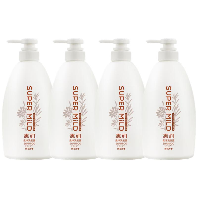 SUPER MiLD Gentle Floral Shampoo 600ml X 4 Pack