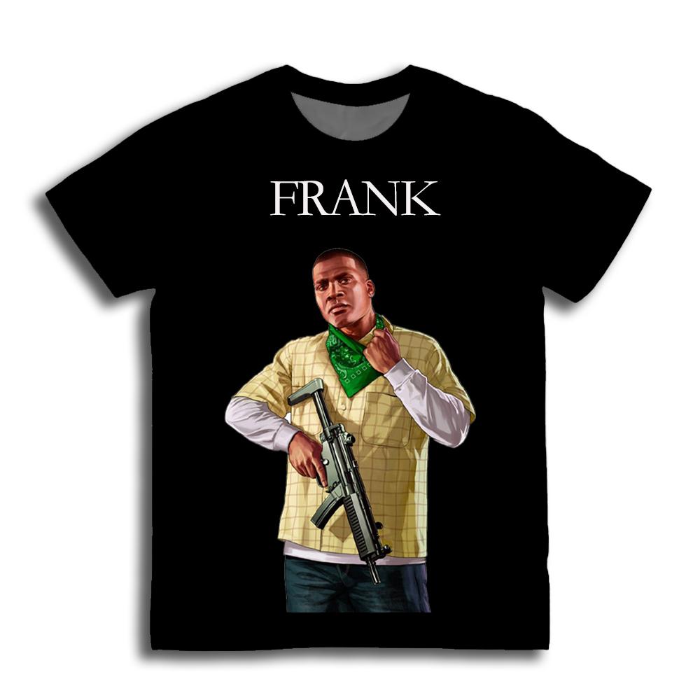 Three Men's Game Printed T-Shirt Fun Outlaw Trevor Philips Unhinged Chaos Graphic T-Shirts Street Hip Hop Trendy Loose Tops