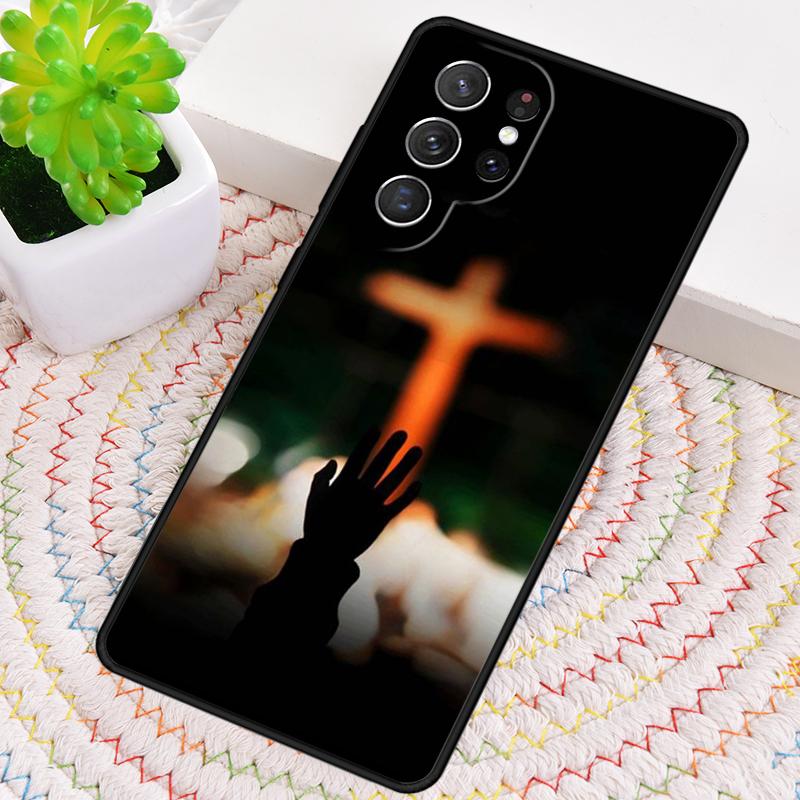 Jesus print Silicone Phone Case For Samsung Galaxy note 10 pro S26 S25 S24 S23 S22 S21 Plus S25Ultra Capa Cover