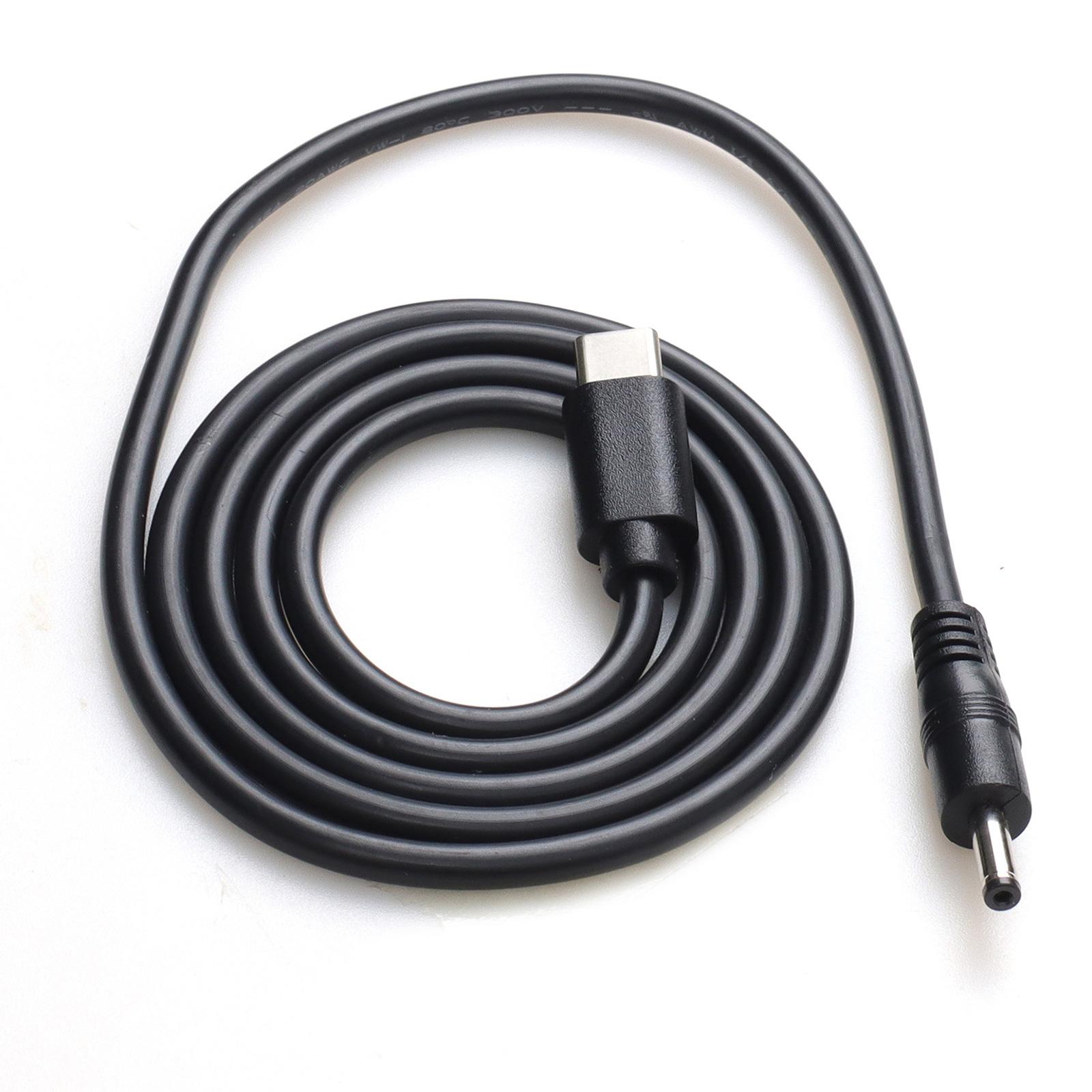 

USB C 12V Кабель для зарядки 3,5x1,35 мм Выход для светодиодных фонарей, роутеров, компьютеров Высокая мощность 3A Быстрая зарядка 1