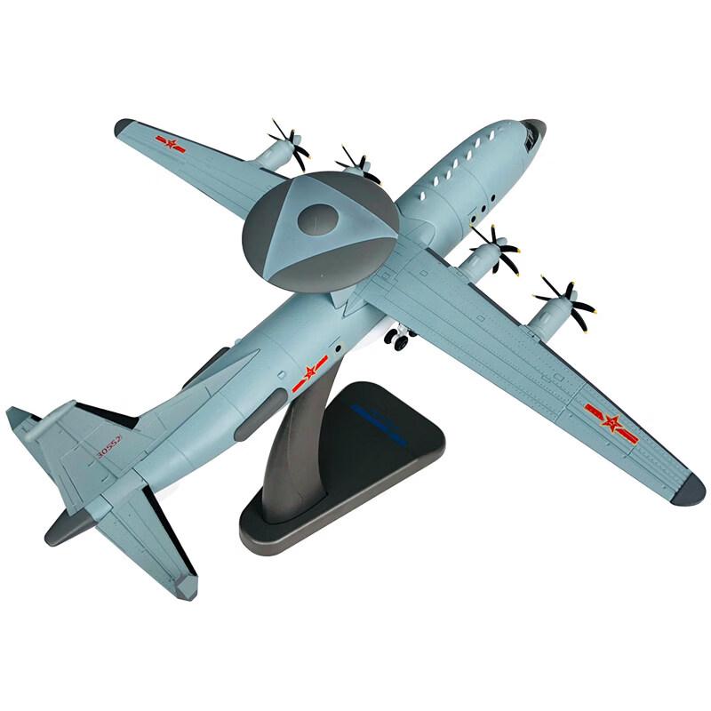 Diecast KJ-500 Early Warning Aircraft Model 1:100 Scale