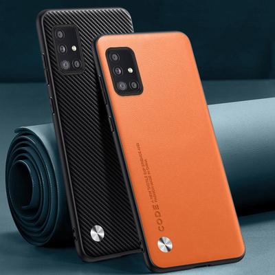Luxury PU Leather Case For Samsung Galaxy A51 A71 4G Back Cover Matte Silicone Full Protection Phone Case For Samsung A51 A71 5G