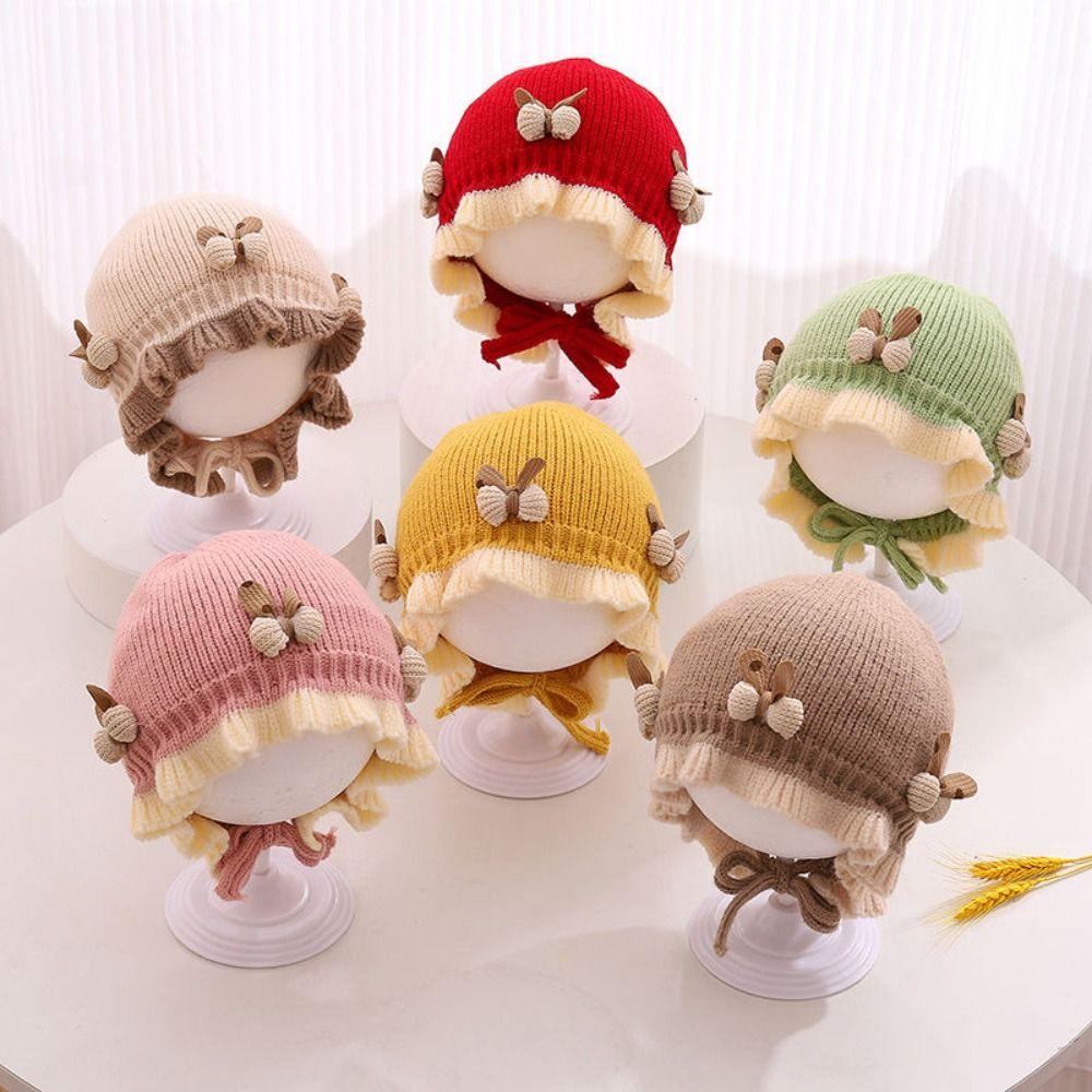 Schleife Ohrenschutz Hüte Niedliche Prinzessinnenmütze Neue Warme Hüte