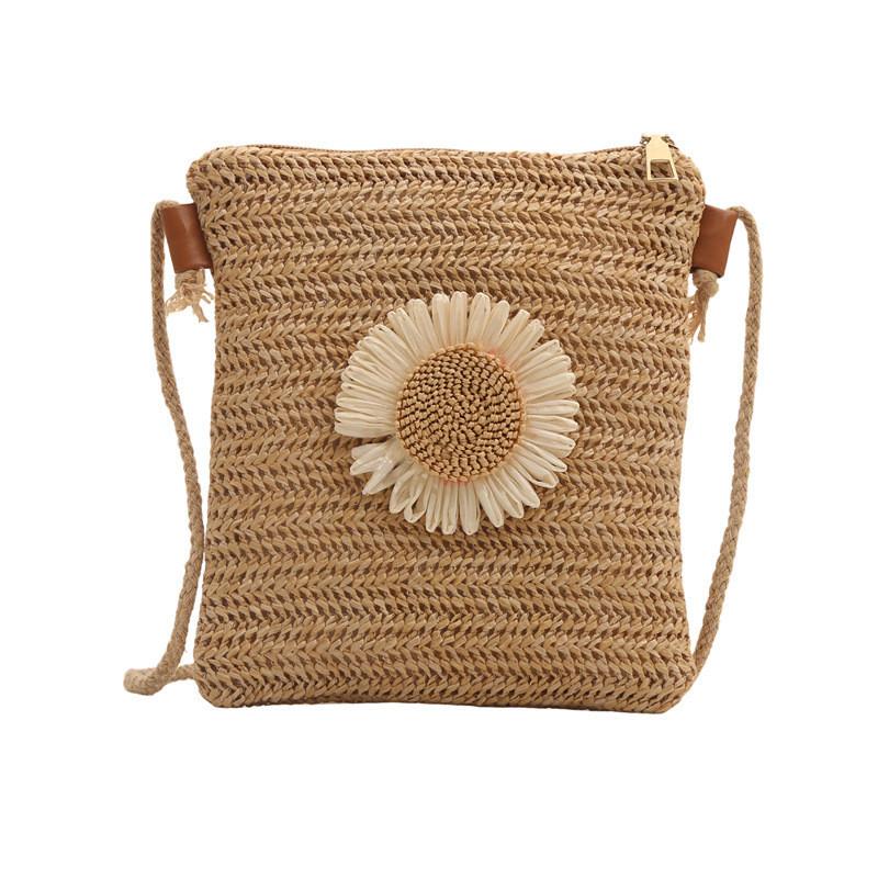 Fashionable Small Woven Beach Vacation Bag For Women New Trendy 2024 Shoulder Bag
