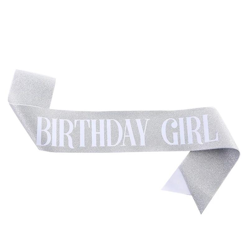 Happy Birthday Queen Girl Satin Sash 21 30 50 Birthday Sash Party Supplies Birthday Decoration Wedding Anniversary Decors