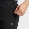 Fila Fitness Fashionable Breathable Lightweight Elastic Cuffed Knitted Sports Pants Men Pants A11M531609F-BK