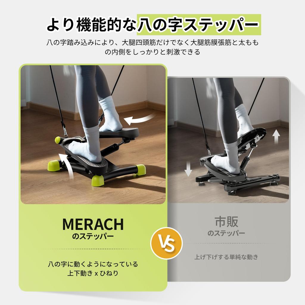 Stepper MERACH Health Stepper with Exercise Full Body Training Foot Stepper Quiet Design Compact Mini Stepper Foot Health Equipment Home Training