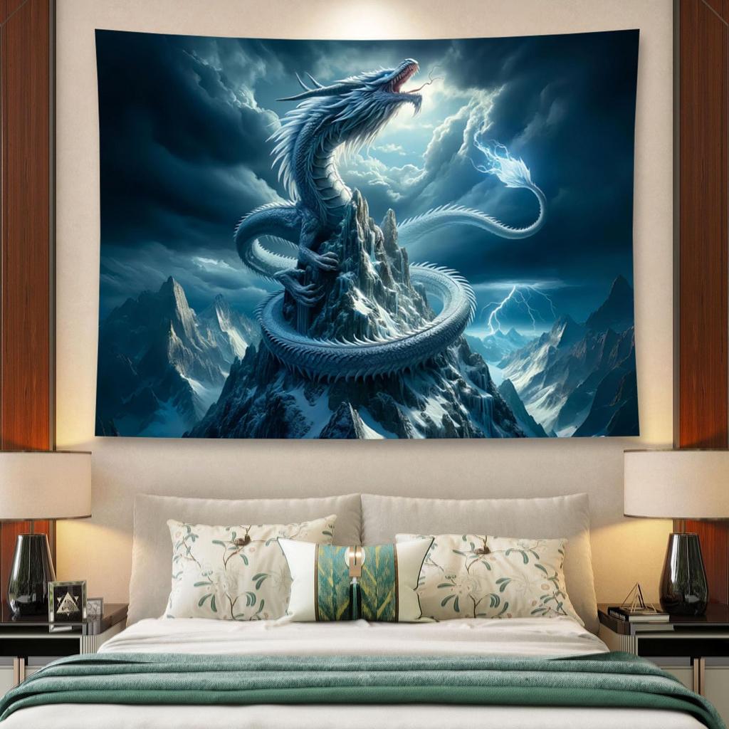 Fantasy Bear Forest Portrait Tapestry Wall Hanging Personalized Animal Background Home Decoration Aesthetics Bedroom Living Room
