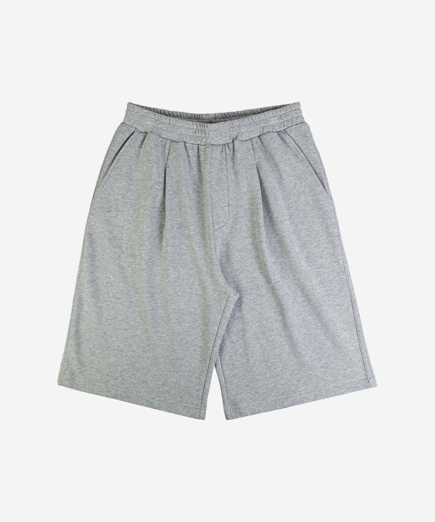 ALEXNAIDEN One-Tuck Bermuda Shorts (Melange Grey)