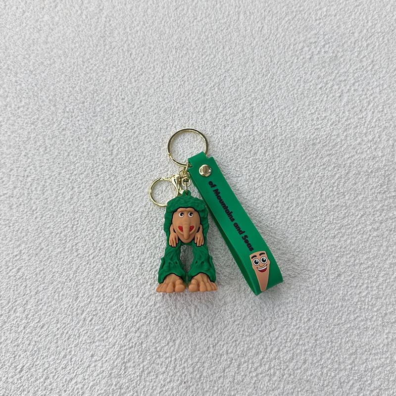 Keychains Italian Brainrot Cartoon Tung Tung Tung Sahur Car Keychain Funny Meme Anime Cute Key Ring Creative PVC Pendant Gifts