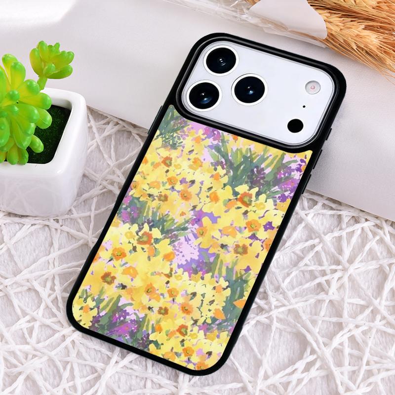 Flowers 1 Daffodils Phone Case for iPhone 17 Air 16 15 11 12 14 13 Pro Max Shockproof Cover
