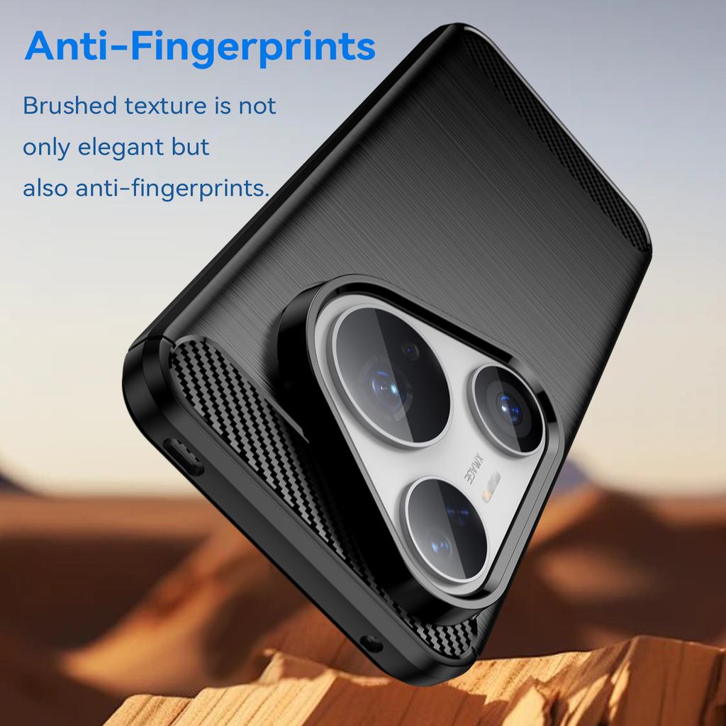 For Huawei Pura 80 Pro/80 Pro+/80 Ultra Case Protective Phone Cover Carbon Fiber Texture Brushed