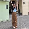 Narrow version wide-leg pants women's new summer thin loose lazy style casual pants versatile and thin loose straight-leg pants