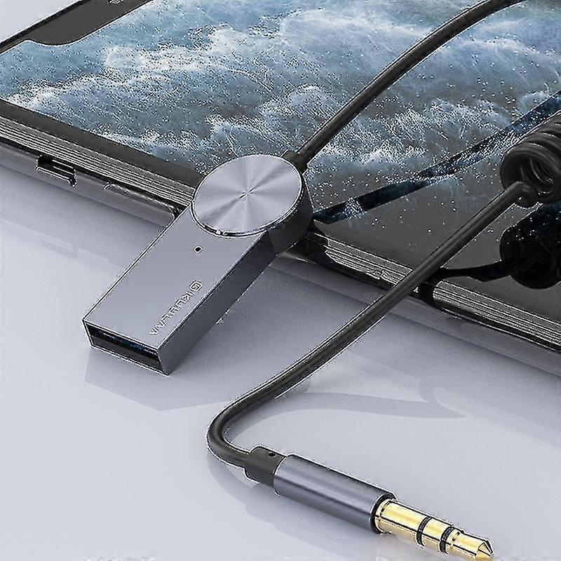 Car Bluetooth Receiver Aux Bluetooth Adapter Dongle Cable For Car 3.5mm Jack Aux Bluetooth 5.0 Receiver