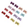 16pcs Pet Hair Bowknots Hand Made Mix Colors Cute Styling Dog Hair Topknot with Rubber Band for Cats