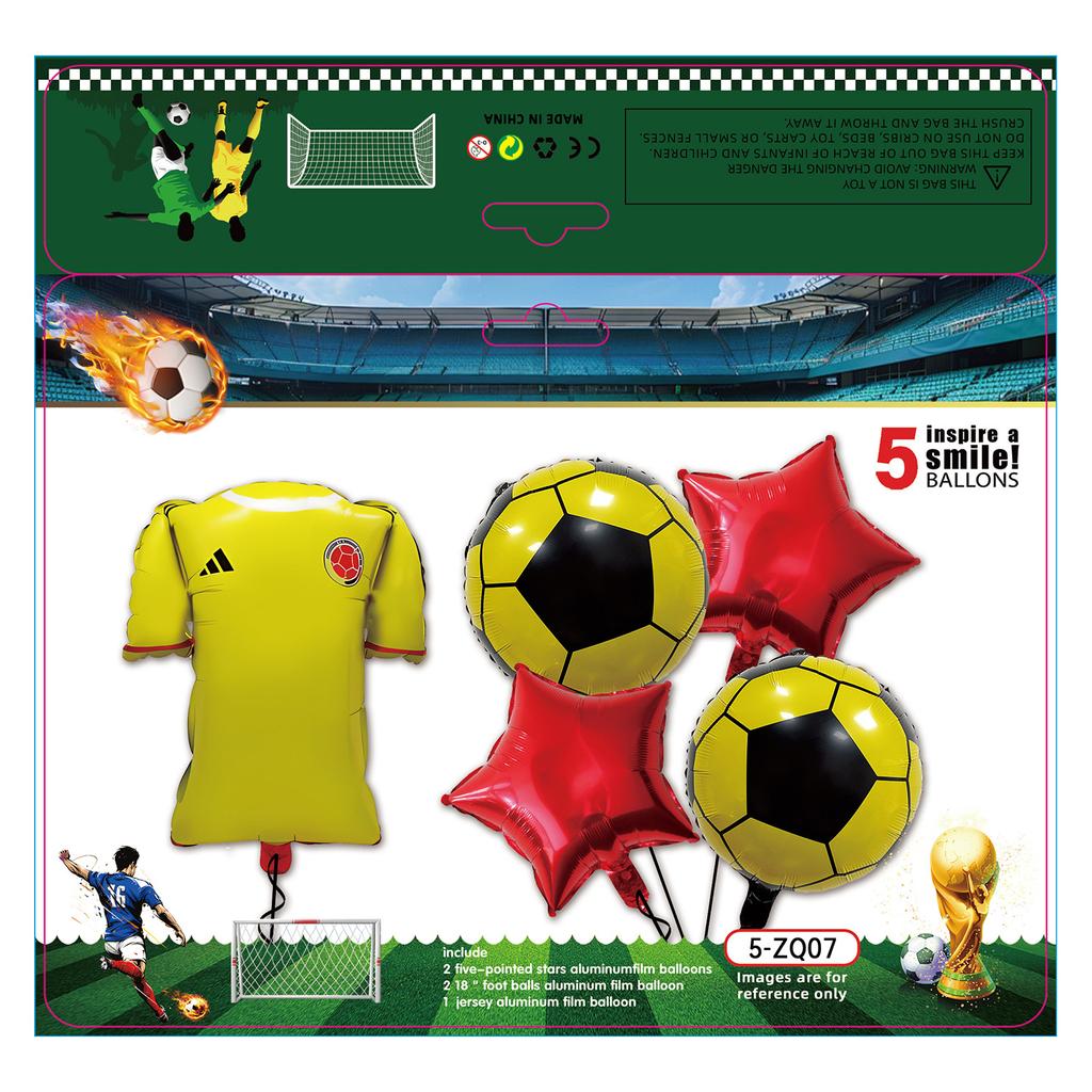 Boys Football Green Balloon Arch Birthday Football Party Decoration World Cup Themed Balloon Set