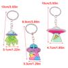 Stilvoller UFO Acryl Schlüsselanhänger Minimalistisches Sci-Fi Design Leicht Elegant Schlüsselring Accessoire Geschenk Täglicher Gebrauchsgegenstand