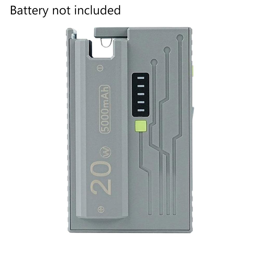 21700 battery box DIY kit with ejector plug Mobile power shell 20W fast charging Dual mode support small current No Batteries