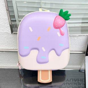 Schoolbag Korean version cute children's schoolbag kindergarten boys and girls cartoon ice cream eggshell backpack children go out light bag