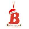 Wooden Eyecatching Customizable Letter Christmas Ornament For Festive Car Decor