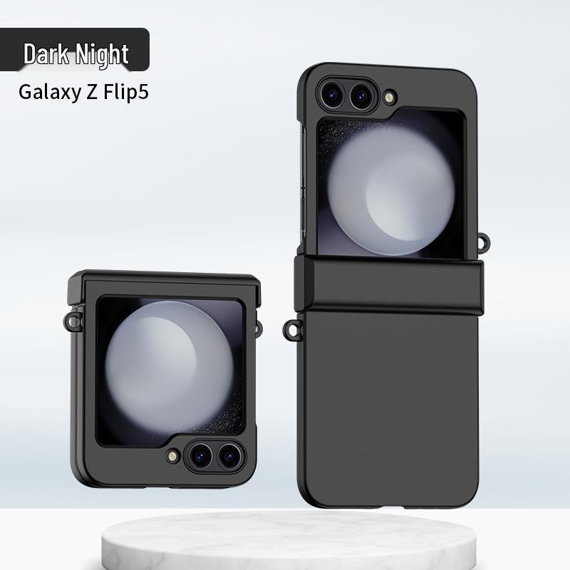 Samsung Z Flip7/6/5 Case: Color Block, Skin-Feel, Double Buckle Hinge Protection