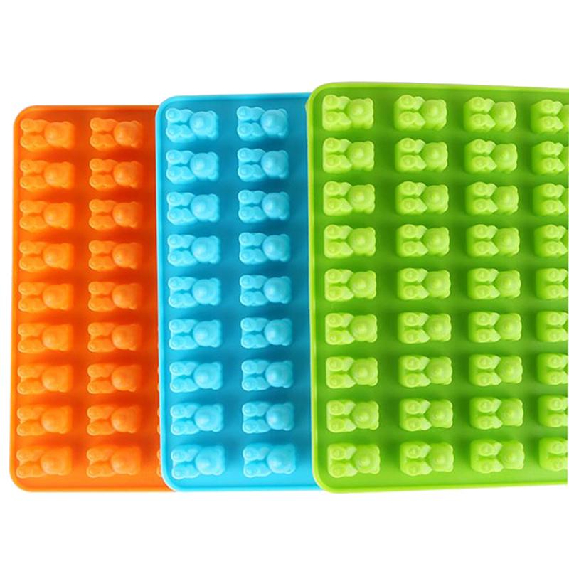 53Cell Jelly Mold Cavity Silicone Gummy Bear Chocolate Mold Candy Maker Ice Tray