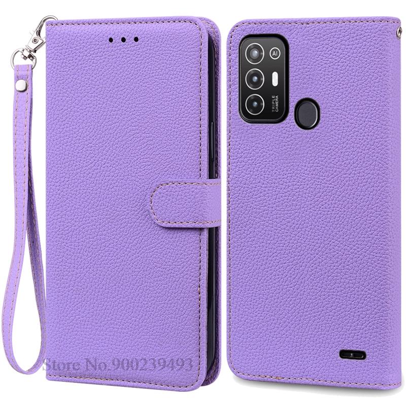For ZTE Blade A52 Case PU Leather Flip Wallet Case For ZTE Blade A52 Case Silicone Back Cover Phone Coque Fundas