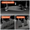 1pcs New car seat back double hook suede multifunctional car rear seat phone holder hook Accessories