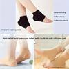 2pcs/set, 1 Pair of Gel Heel Socks for Relief - Moisturizing Foot Care, Alcohol-Free Black Half Socks, Foot Protection, Gel