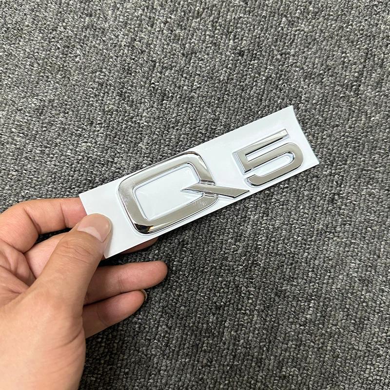 The new ABS letter 3D sticker For 4UYEF Q2 Q3 Q5 Q7 Q8 logo quattro Sline Black Silver general