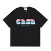 Grenzüberschreitend auf Lager exklusiv Casablanca Doppelgaze reine Baumwolle Unisex T-Shirt Hip-Hop lässig Kurzarm locker Rundhals