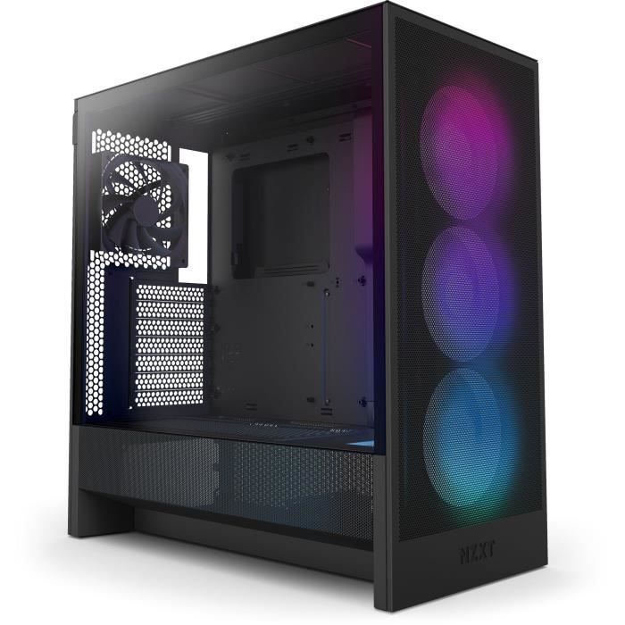 Boitier Moyen-tour Compact ATX - NZXT - CC-H52FB-R1 - H5 Flow RGB Avec Ventilateurs RGB Inclus - Noir